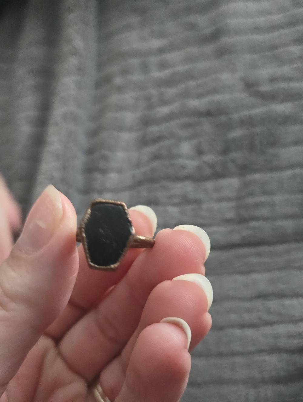 Copper Coffin Ring